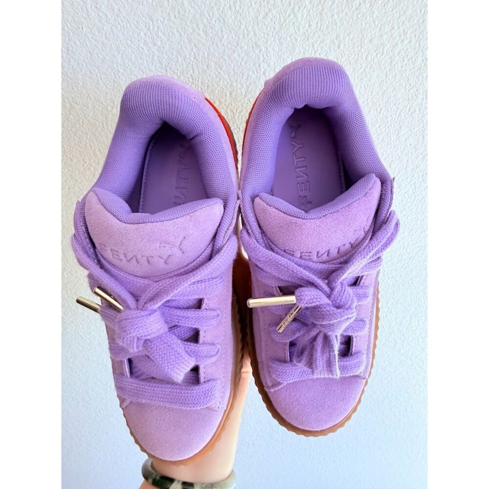 Puma x Fenty by Rihanna Creeper Phatty Lavender Purple & Cherry Red size 6 NWB - Picture 7 of 16
